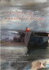 Image of Anjing yang mencintai bunga